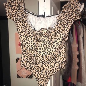 Missguided Cheetah Print Bodysuit